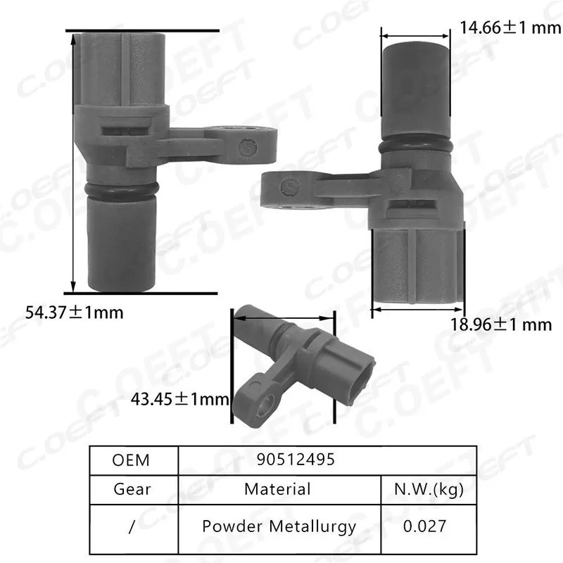 Refabrication Transmission Speed Sensor 90512495 for Chevrolet Buick Crankshaft