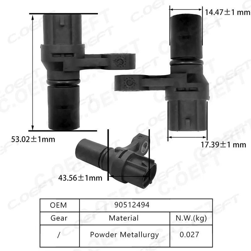 Rebuild Automatic Transmission Speed Sensor 90512494 for Chevrolet Opel
