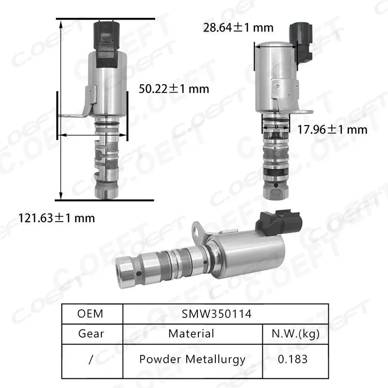 New High Quality Engine Oil Control Variable Valve Timing VVT Solenoid Oil Control Valve INT SMW350114 for Great Wall Haval
