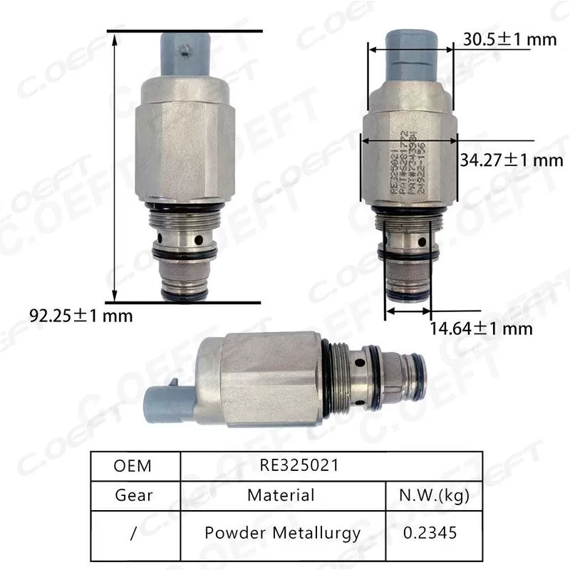 For Deere Factory Wholesale for John Solenoid Valve RE325021 Engine Parts