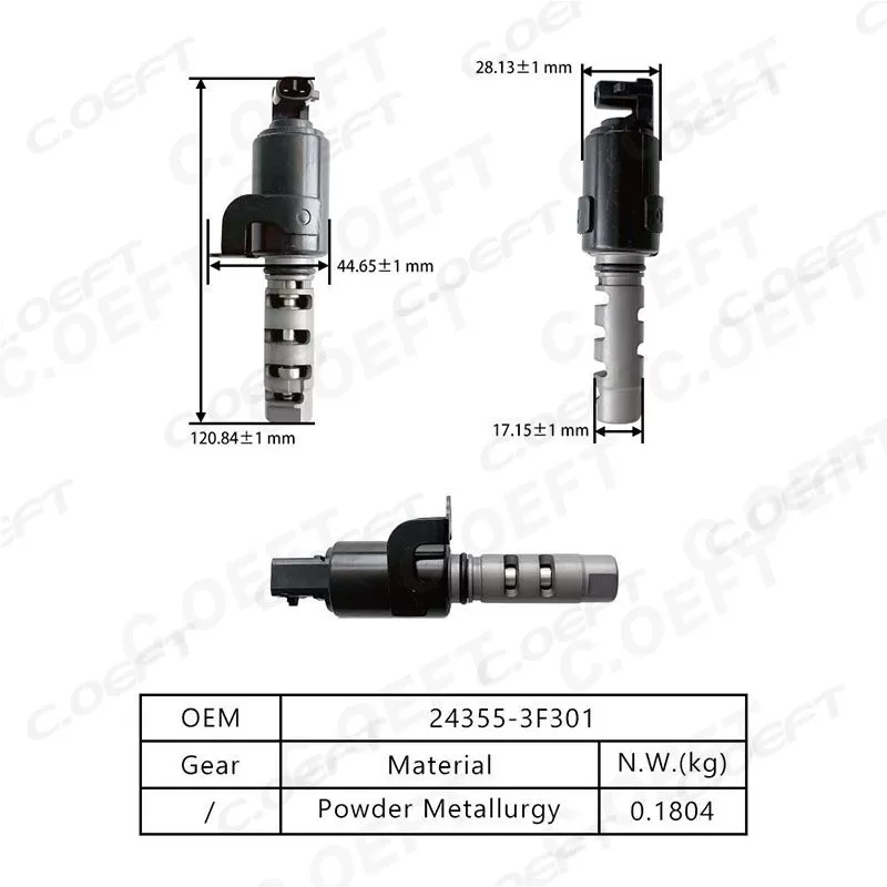 For Hyundai New Auto Parts Engine Oil Control Variable Valve Timing VVT Solenoid 24355-3F301
