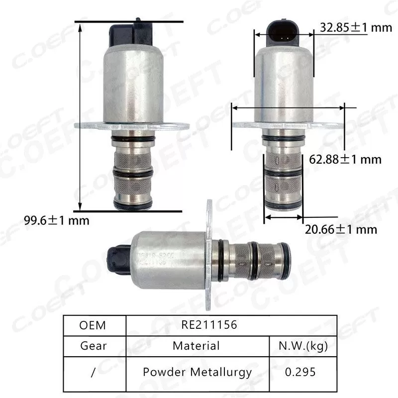 For John  Factory Wholesale for Deere Solenoid Valve RE211156 Engine Parts