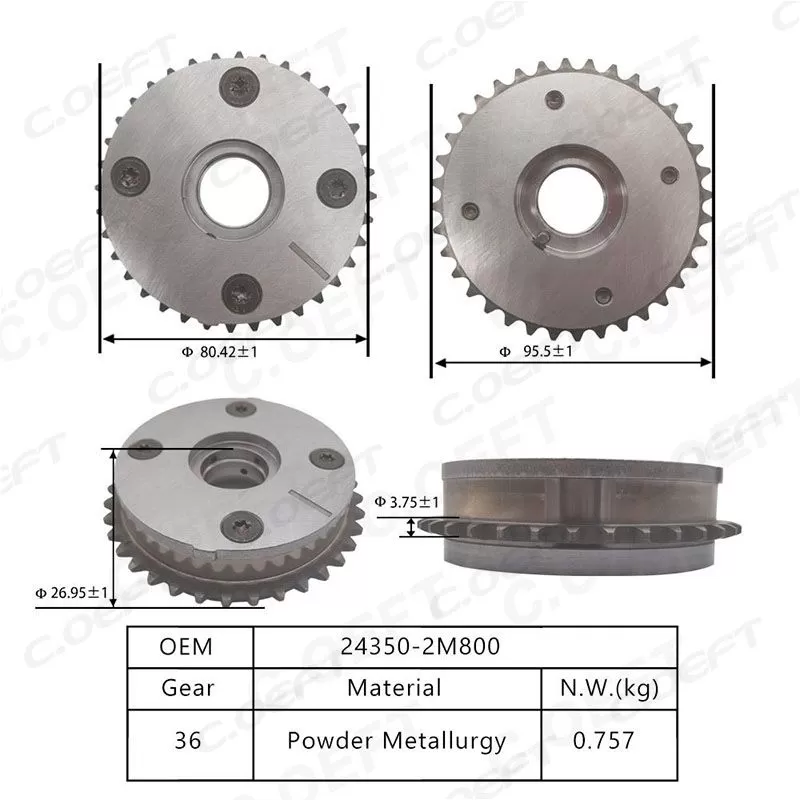 For Hyundai and Kia G4FS 1.5T Camshaft Timing Gear 24350-2M800