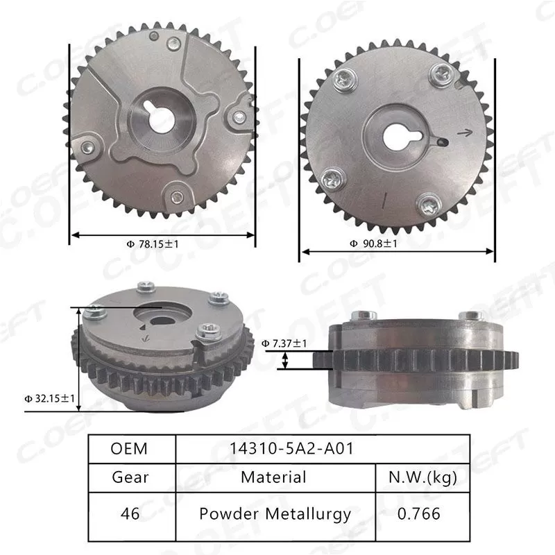 For Hongda K24 2.4 VVT Timing Gear 14310-5A2-A01