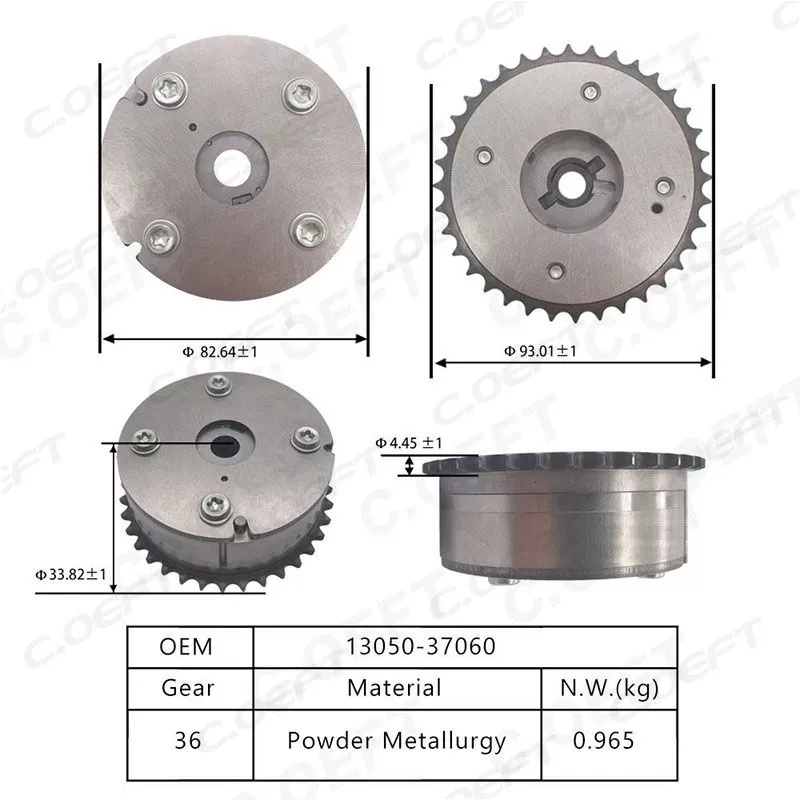 For Toyota 4ZR 7ZR 1.6 1.8 VVT Timing Gear 13050-37060
