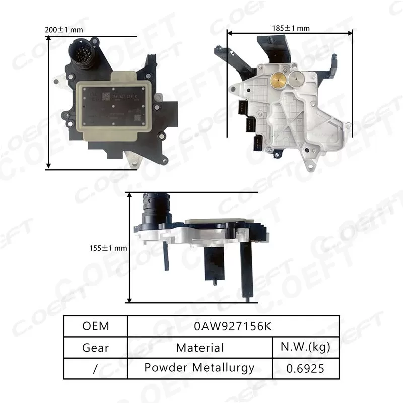 New Auto Parts Transmission Control Unit V2.7 0AW927156K for Volkswagen 0AW
