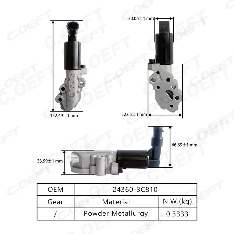 For Korean New Auto Parts Engine Timing Oil Control Valve 24360-3C810