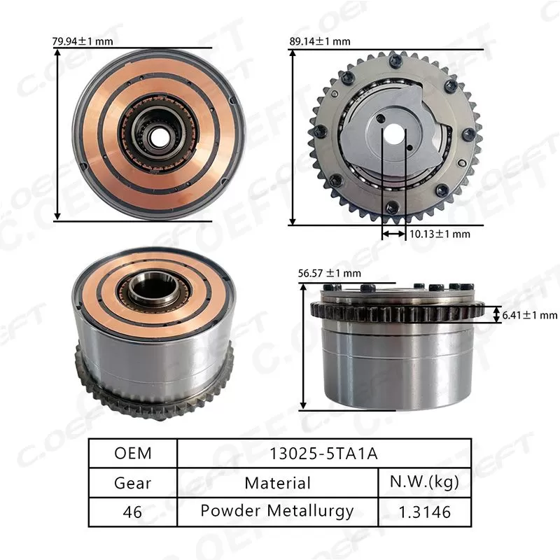 For Nissan Engine Timing Camshaft Gear 13025-5TA1A