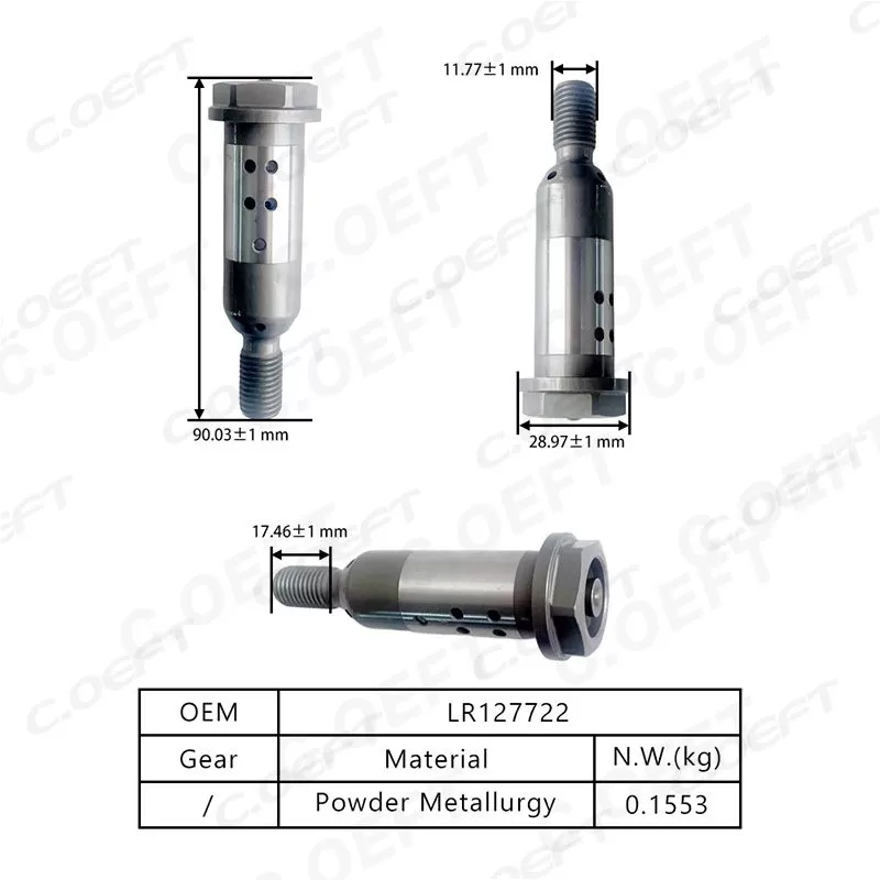 For Land Rover 2.0L Center Screw LR091750/LR127722