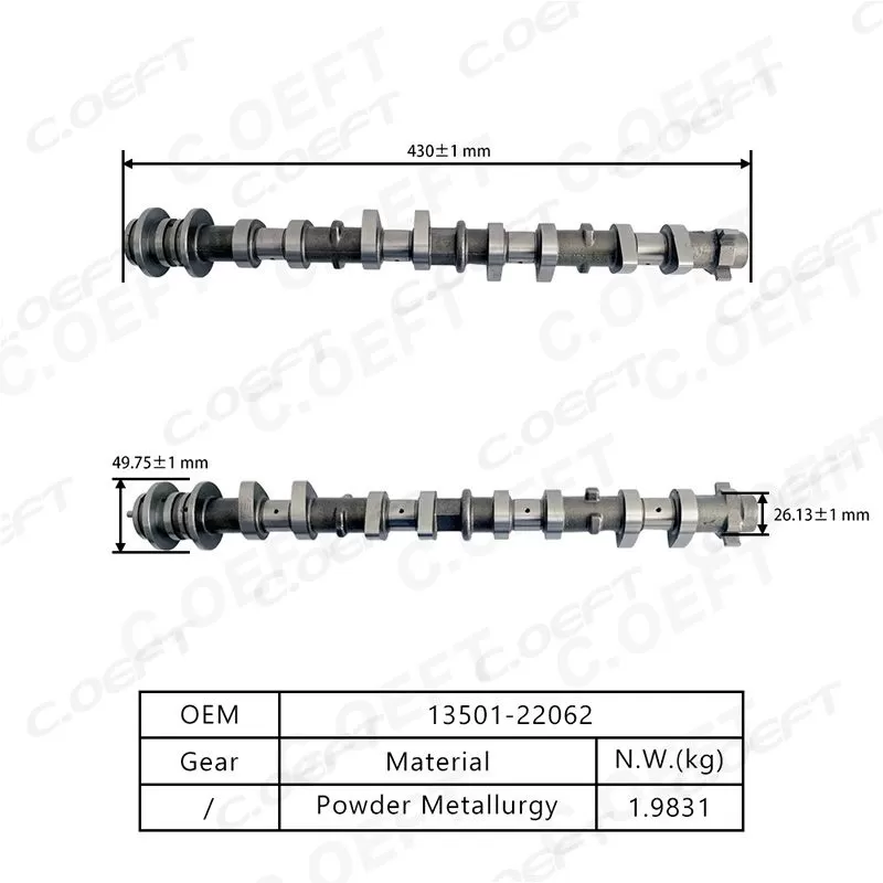 For Toyota Corolla 1ZZ 1.8L Camshaft 13501-22062