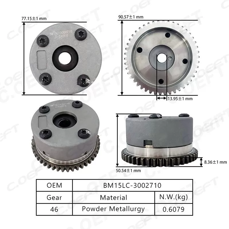 New Auto Parts VVT Timing Gear BM15LC-3002710 for Zhonghua V3