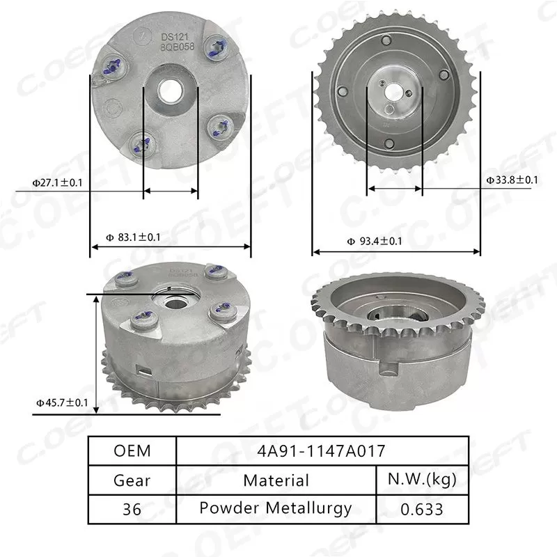 New Factory Wholesale VVT Timing Gear Camshaft Adjuster 4A91-1147A017 GE15-1006090 for Mitsubishi 4A91