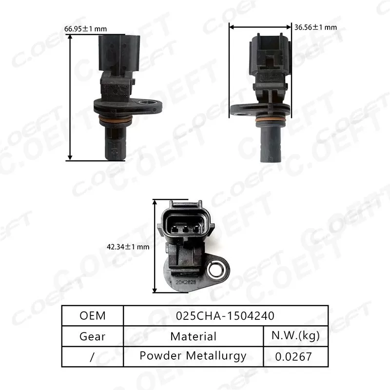 For Chery Geely 025/019 CVT Original Transmission Input Shaft Speed Sensor 025CHA-1504240
