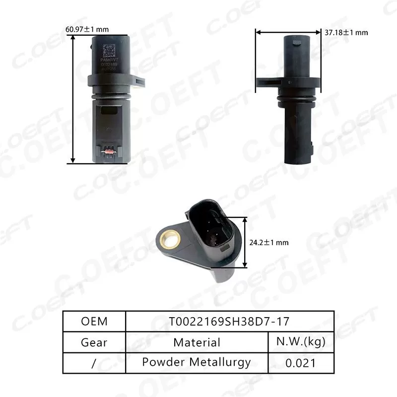 For Chery Jetour Exeed Original Transmission Clutch Temperature and Speed Sensor T0022169/SH38D7-17