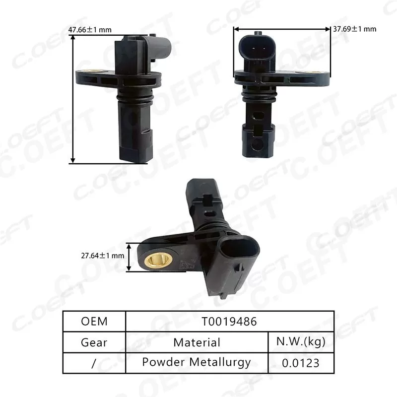 For Chery Original Dual-Clutch Transmission Output Shaft Speed Sensor T0019486
