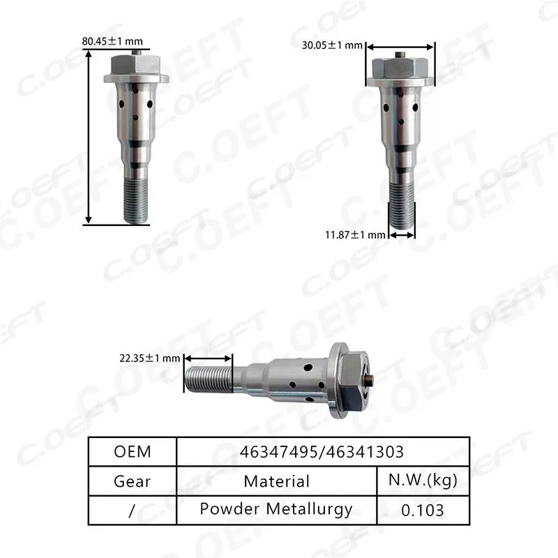 For Fiat Center Screw 46347495 46341303