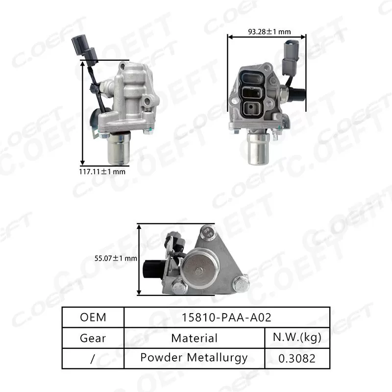 For Honda Engine Oil Control Variable Valve Timing VVT Solenoid 15810-PAA-A02