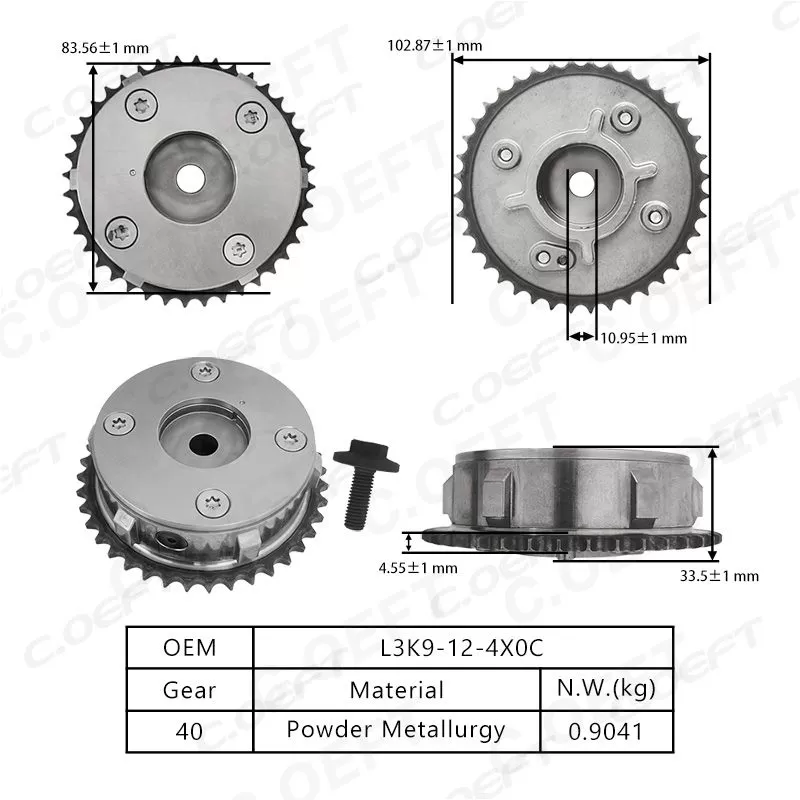 New Factory Wholesale Variable Valva Timing Actuator Adjustable Timing Gear L3K9-12-4X0C for MAZDA