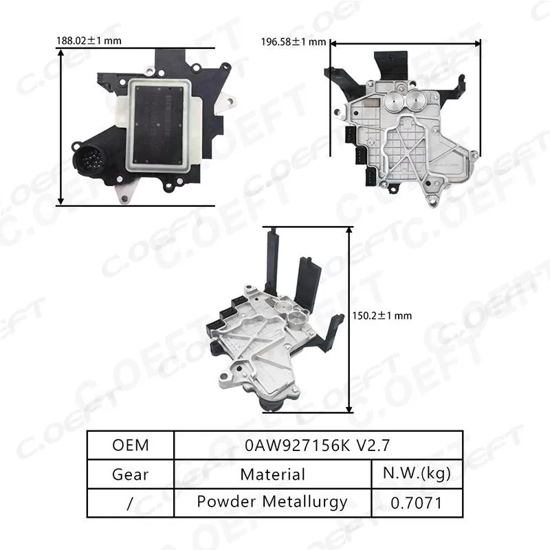 For Volkswagen 0AW Transmission Control Unit 0AW927156K V2.7