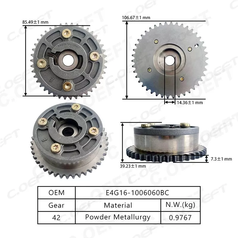 For Chery 4G16 VVT Timing Gear (Exhaust) E4G16-1006060BC