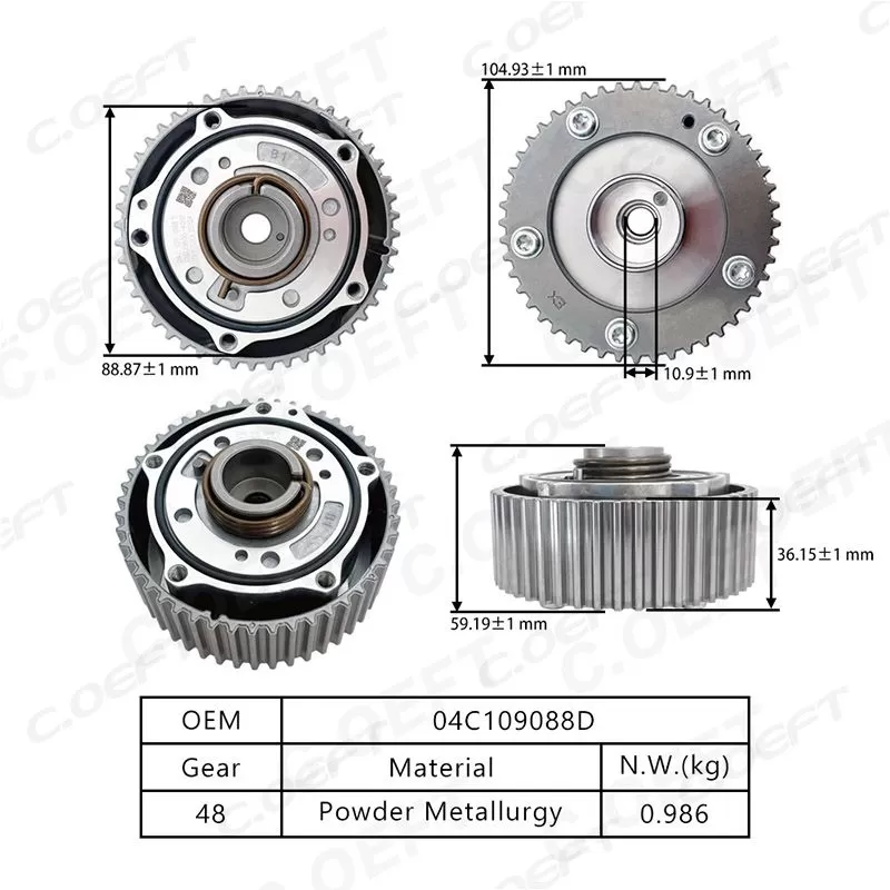 For Audi  Volkswagen 1.4T  VVT Timing Gear 04C109088D