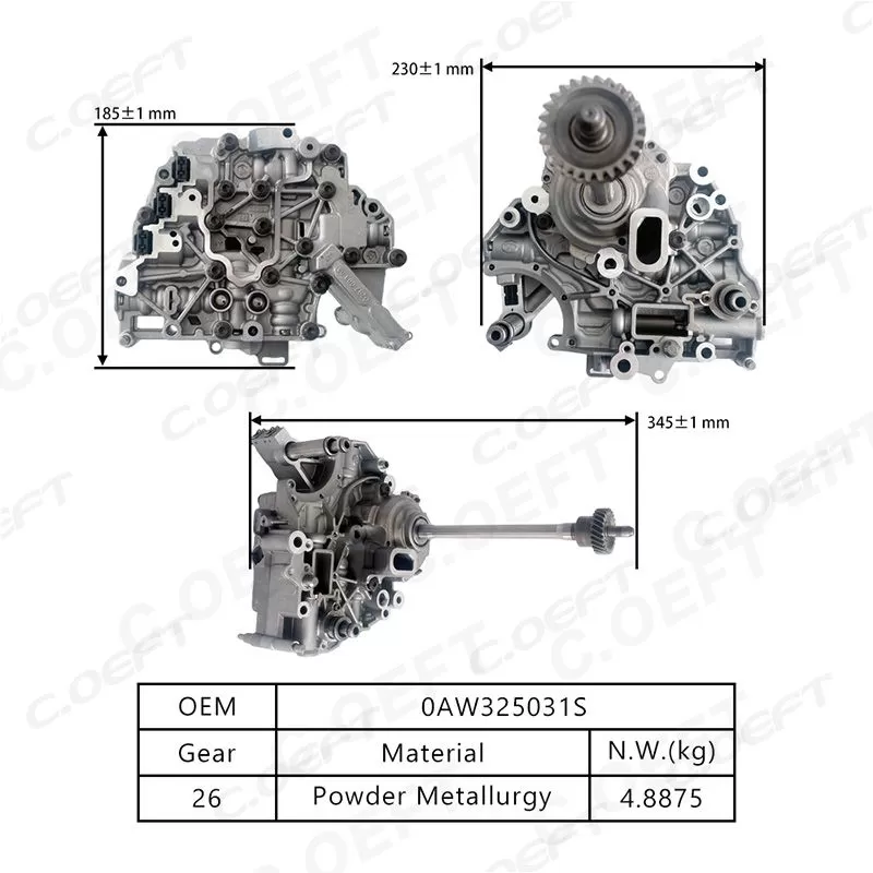For Volkswagen 0AW Transmission Valve Body 0AW325031S