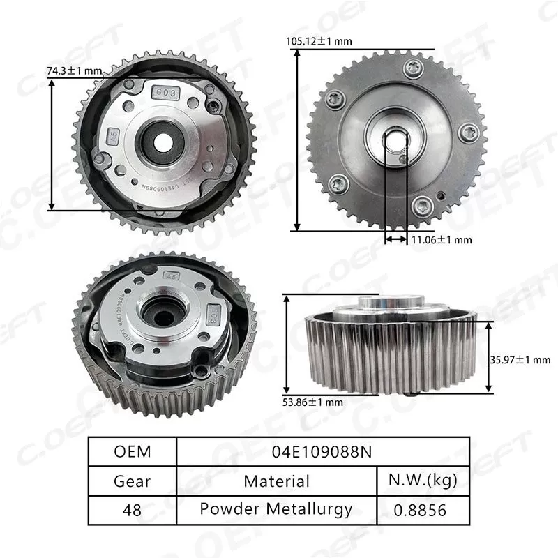 For the New Santana VVT Timing Gear 04E109088N 04C109088G 04E109088M