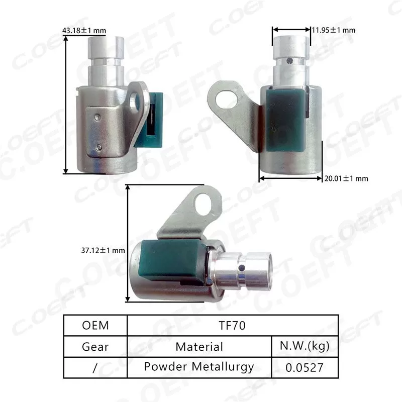 For Peugeot Citroen and Opel Transmission Solenoid valve TF70