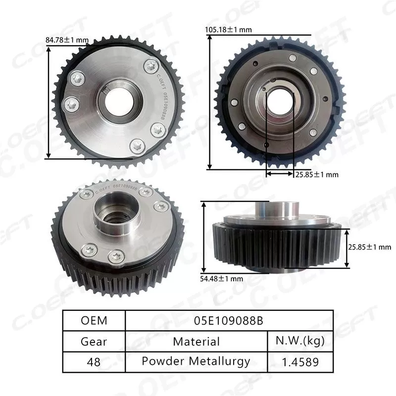 For Volkswagen EA211 / 1.0T-1.5T (2017-2024) VVT Timing Gear(Intake) 05E109088B