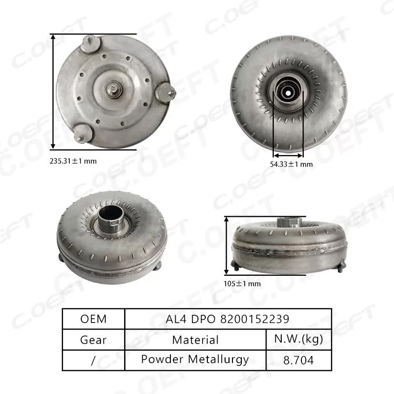For Peugeot Citroen and Renault AL4 DPO Transmission Brake Booster 8200152239