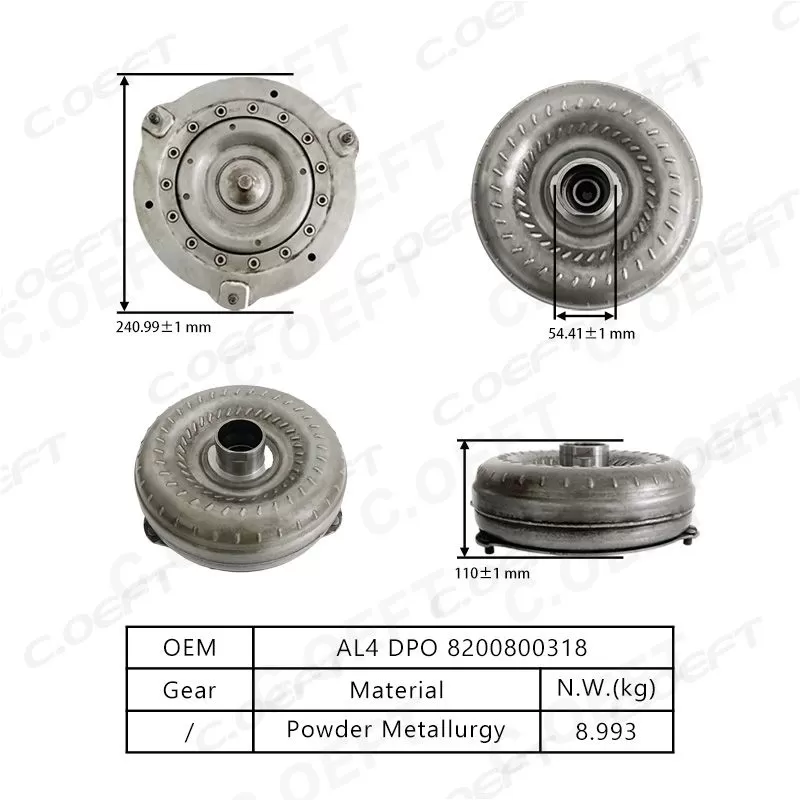 For Peugeot Citroen and Renault AL4 DPO Transmission Brake Booster 8200800318