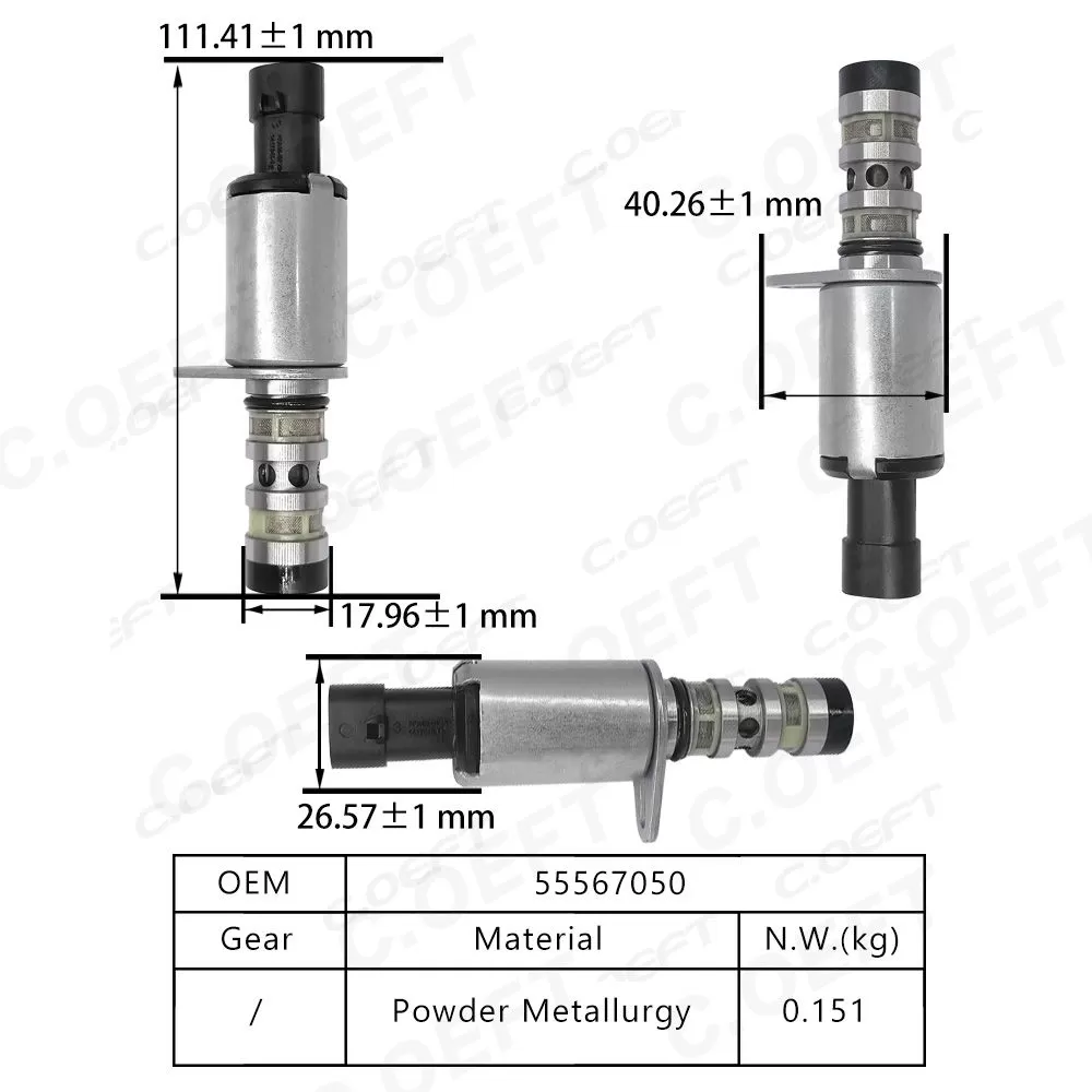 For Chevrolet Cruze Engine Parts VVT Solenoid Engine Oil Control 55567050