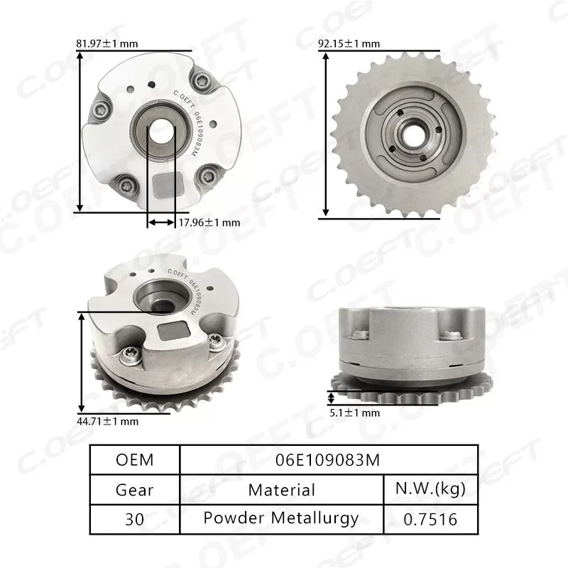 For Audi A6 VVT Timing Gear(Intake) 06E109083M