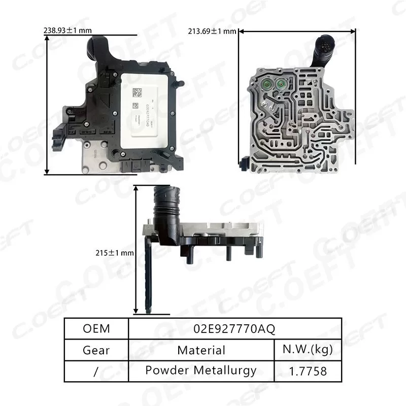 For Volkswagen Audi 02E Transmission Control Unit TCU TCM 02E927770AQ