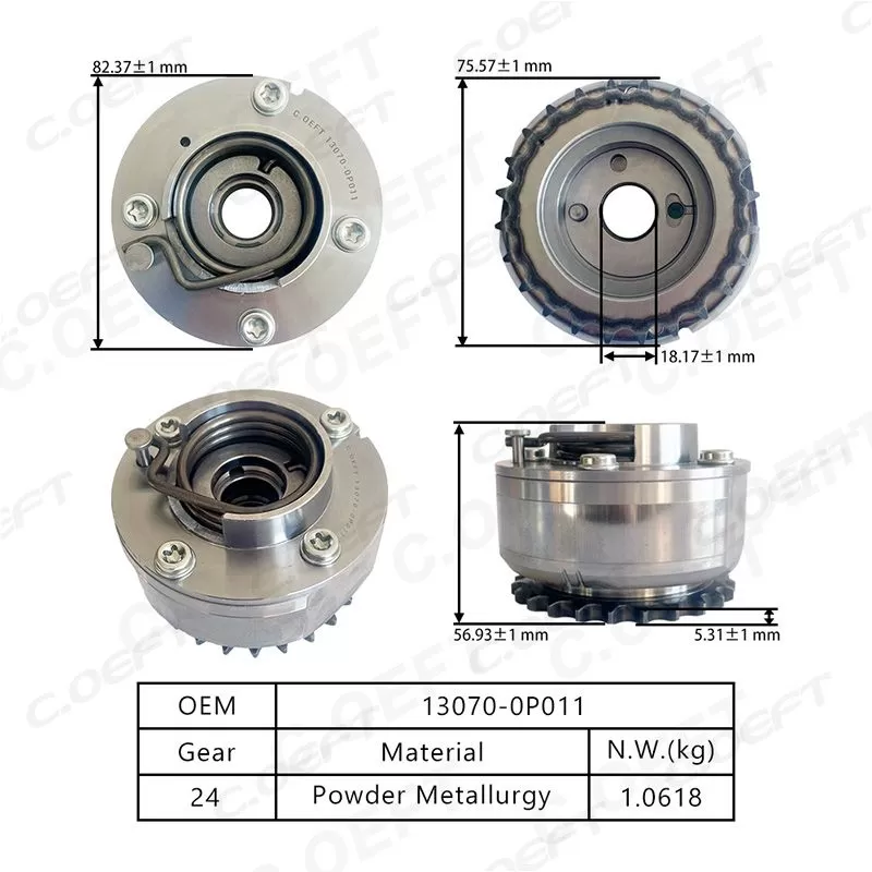 For Toyota 2GR VVT Timing Gear 13070-0P011