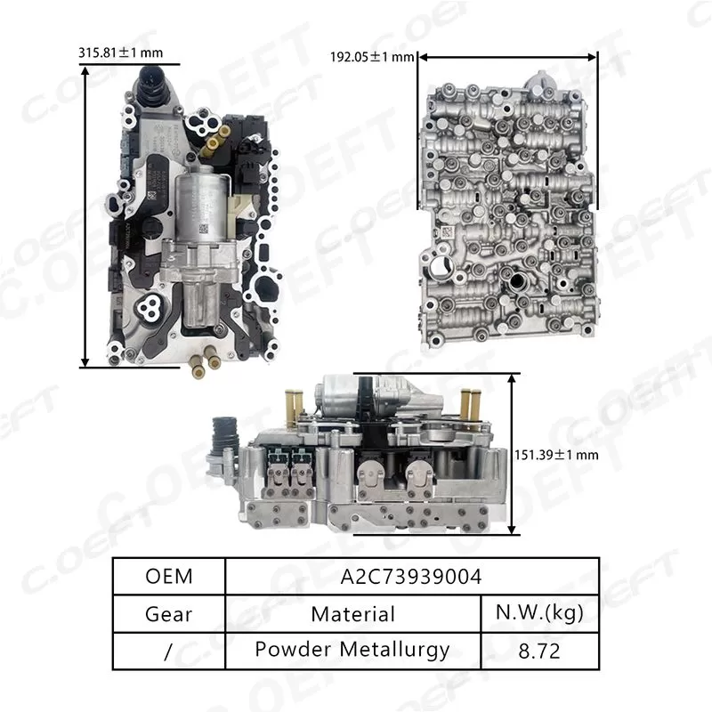 For Mercedes-Benz 724 7GDCT Transmission Mechatronic 4-pin A2C73939004