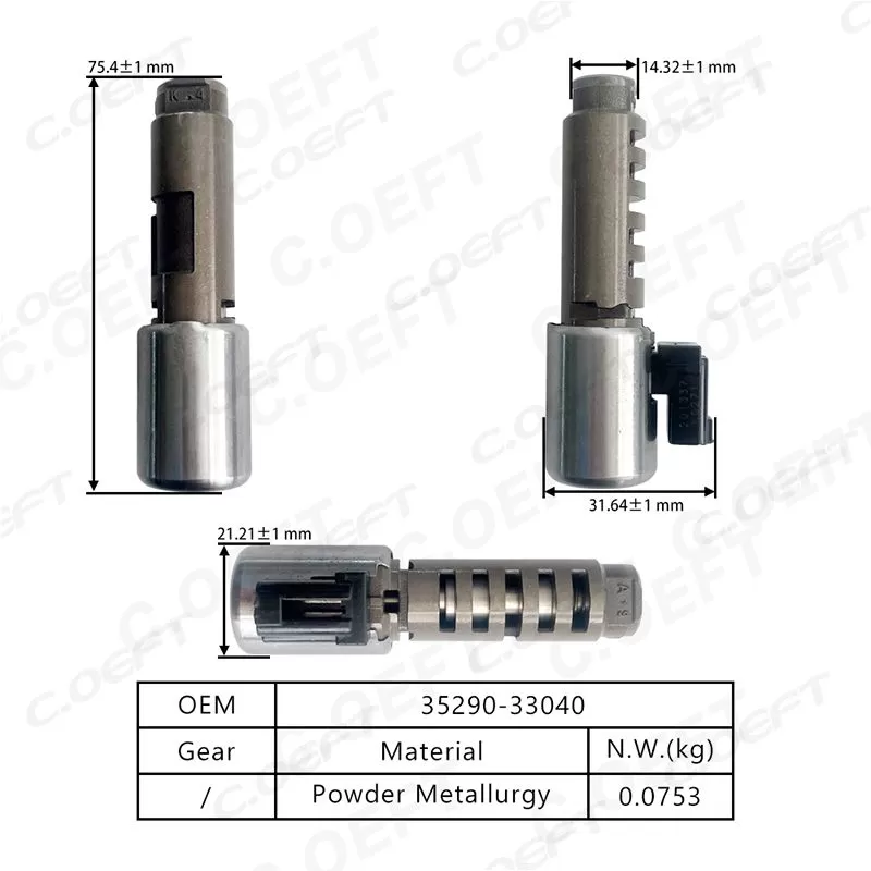 For Toyota Camry Highlander 6AMT Transmission Solenoid valve 35290-33040