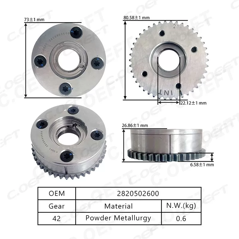 For Mercedes-Benz M282, Renault & Nissan 1.3T VVT Timing Gear (Intake) 2820502600