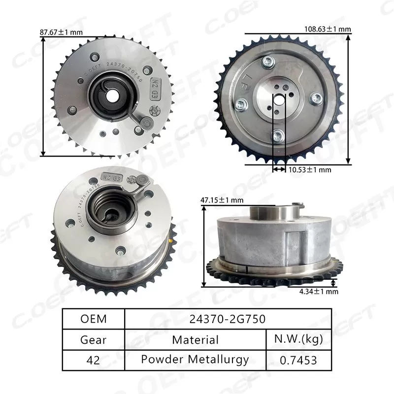 For Korean IX45 VVT Timing Gear (Exhaust) 24370-2G750
