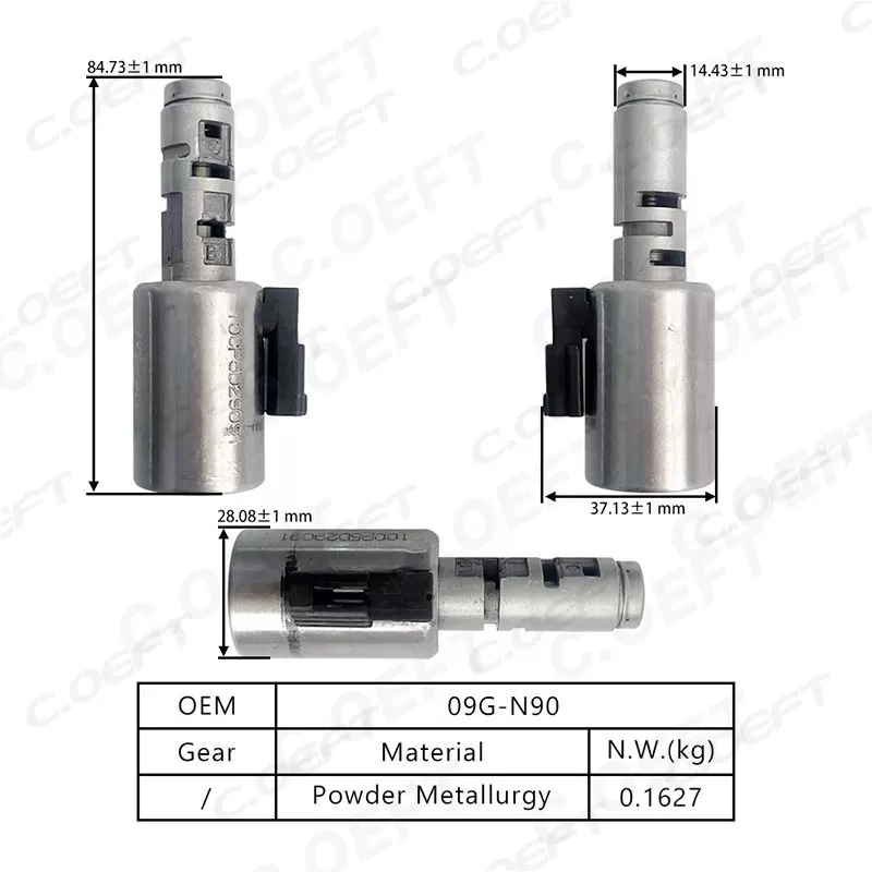 For Volkswagen Transmission Solenoid Valve 09G-N90