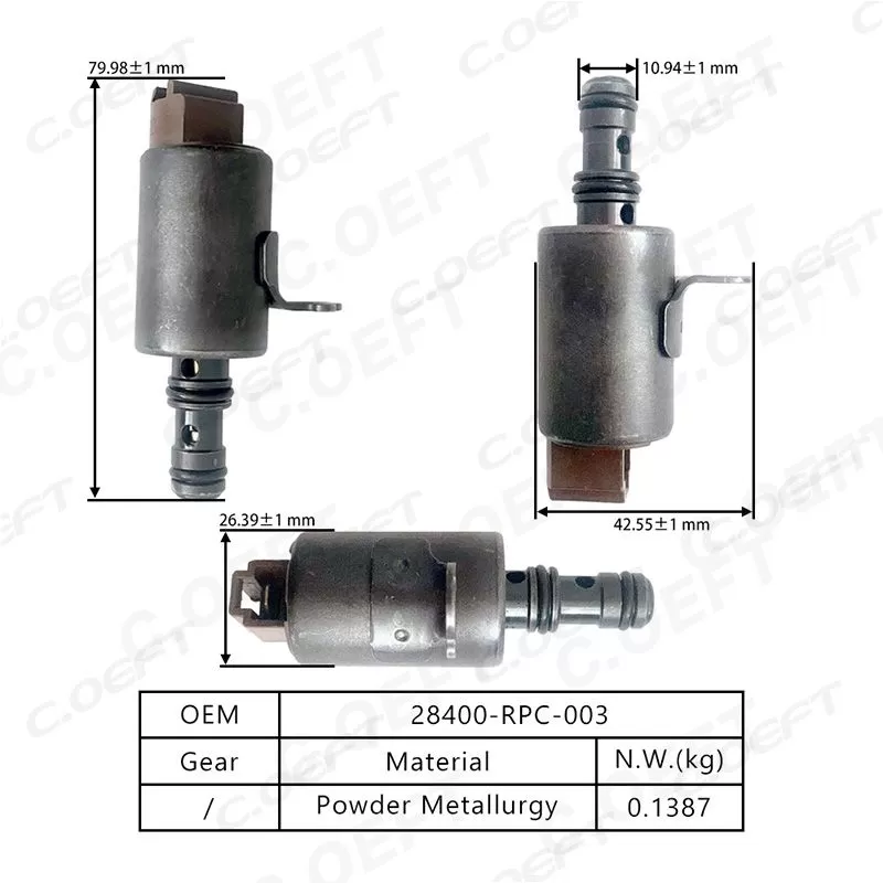 For Honda Civic Transmission Solenoid Valve 28400-RPC-003