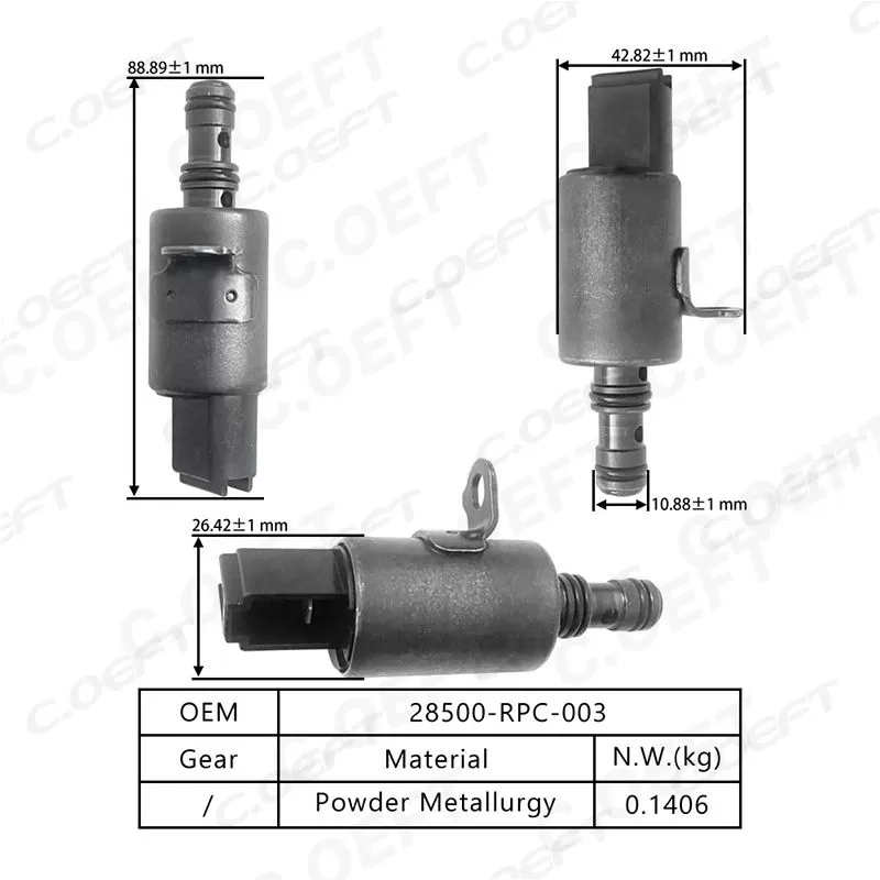 For Honda City CiiMO Jazz Transmission Solenoid Valve 28500-RPC-003