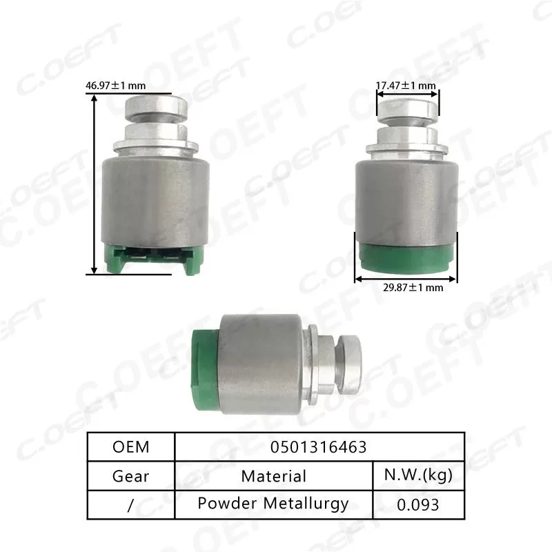 For BMW Volkswagen 5HP19 Transmission Solenoid Valve 0501316463 5HP19