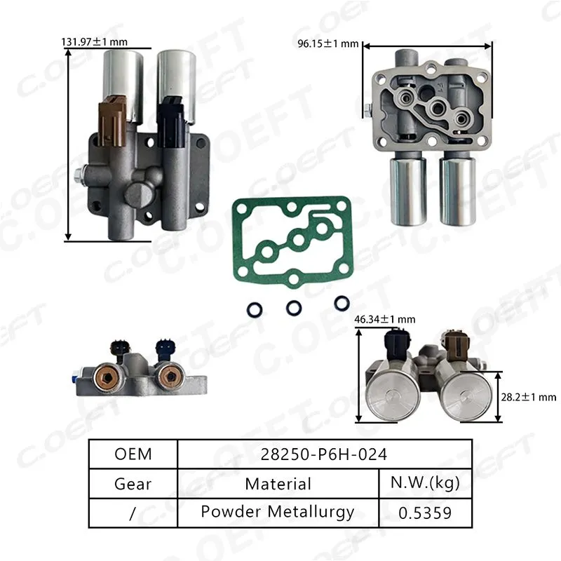 For Honda Transmission Solenoid Valve 28250-P6H-024