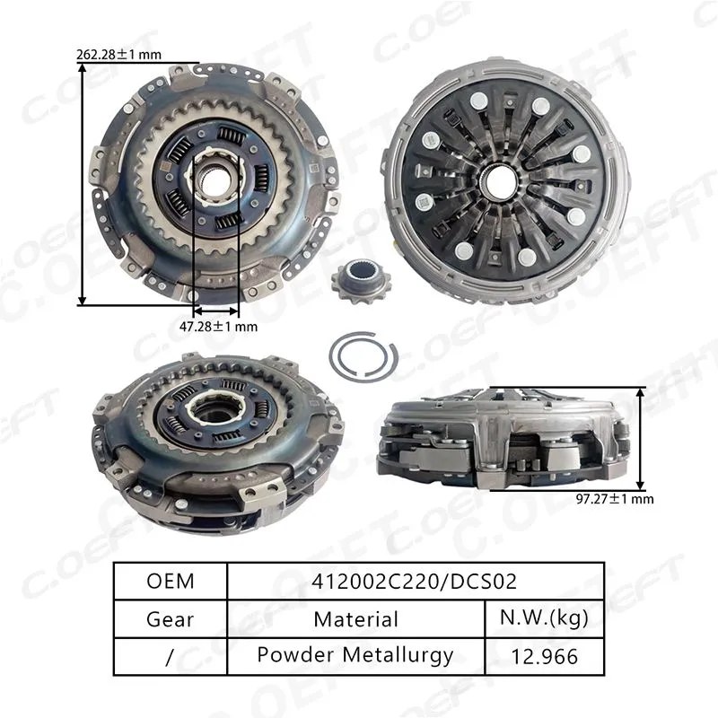 For Korean D7GF1-1.4T, Brand New Original (PHC) Dual Clutch 412002C220/DDCS02