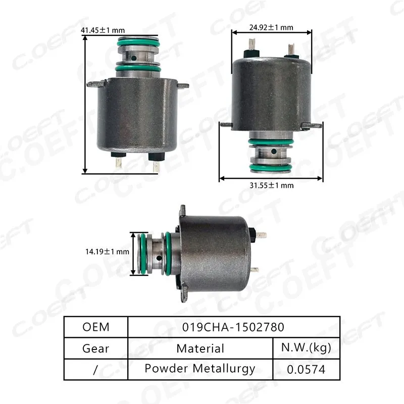 For Chery 019 Transmission Solenoid Valve 019CHA-1502780/SVT230680002