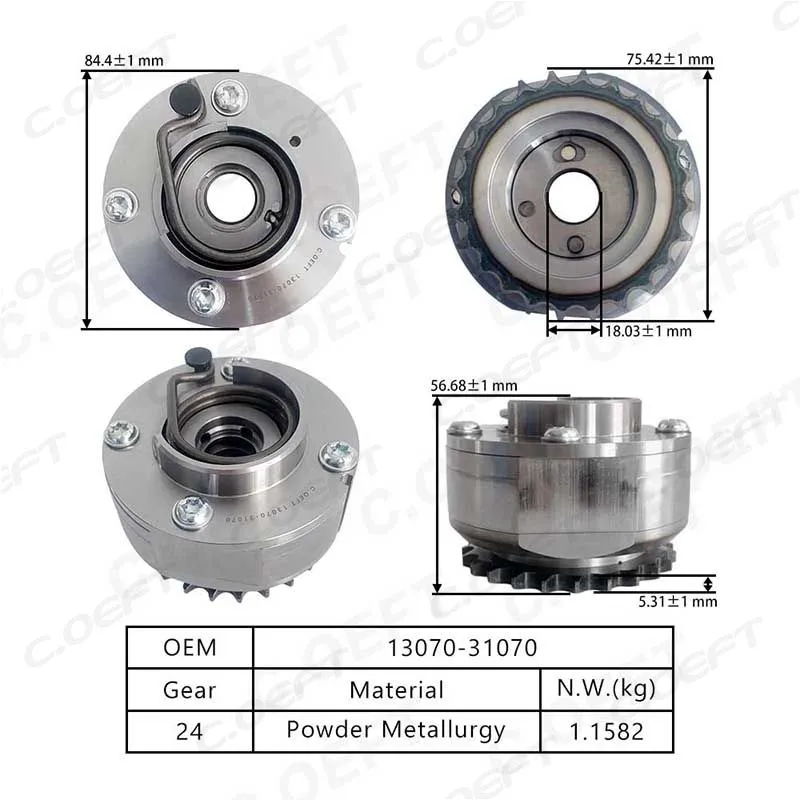 For Toyota VVT Timing Gear 13070-31070