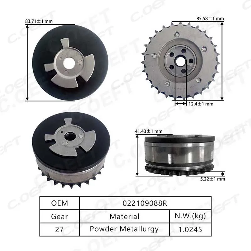 For Volkswagen Audi VVT Timing Gear (Exhaust) 022109088R