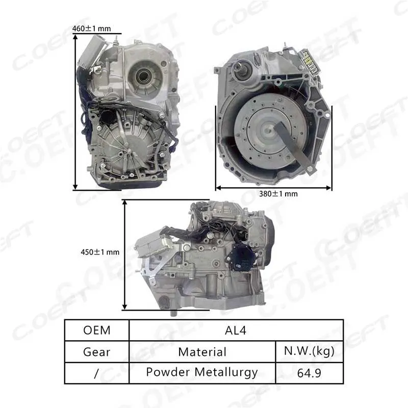 For Peugeot Citroen Transmission Assembly with Wiring Harness AL4