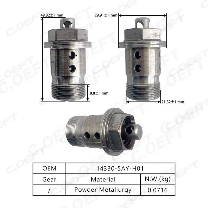For Honda Civic 1.5T Center Screw 14330-5AY-H01